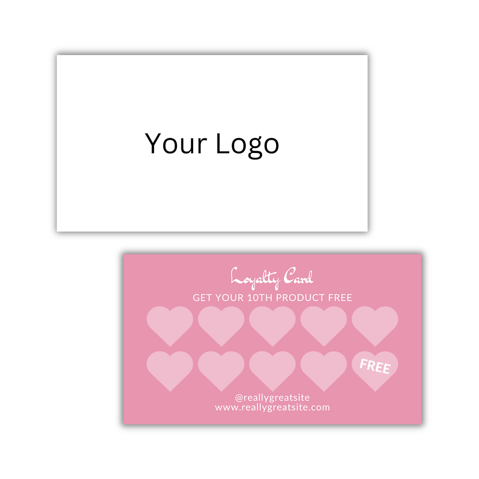 Loyalty Card Design #03 (Customized With Your Data - Ready in 1-3 Days)
