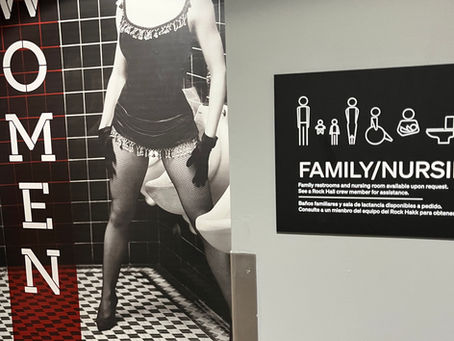 Women Restroom Sign Rock and Roll Hall of Fame
