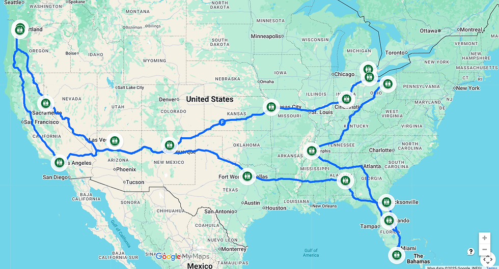 Special guests and fun stops celebrating community all along the way!