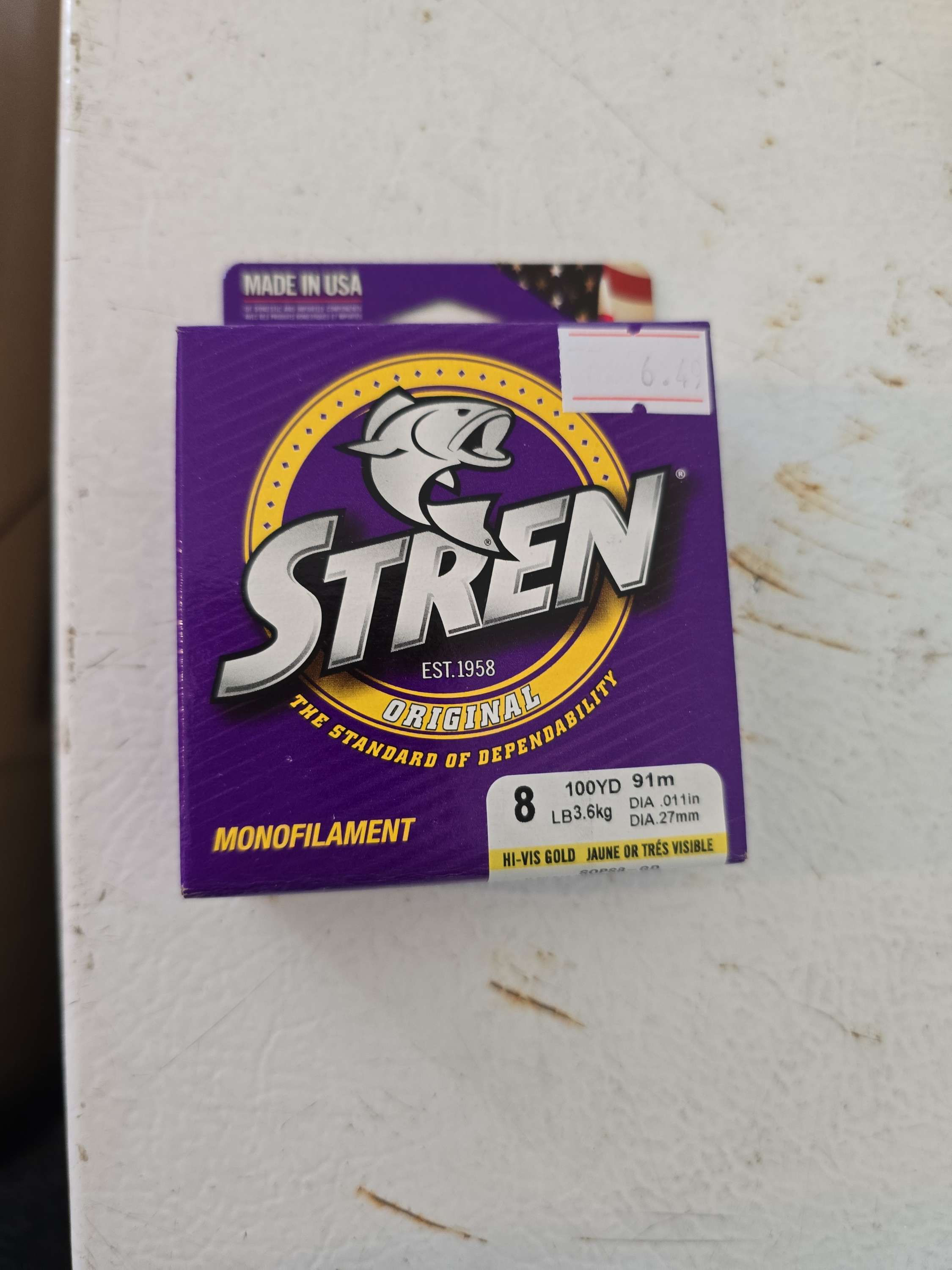 STREN Original - Golden 8lb. 100Yds Hi-Vis Gold