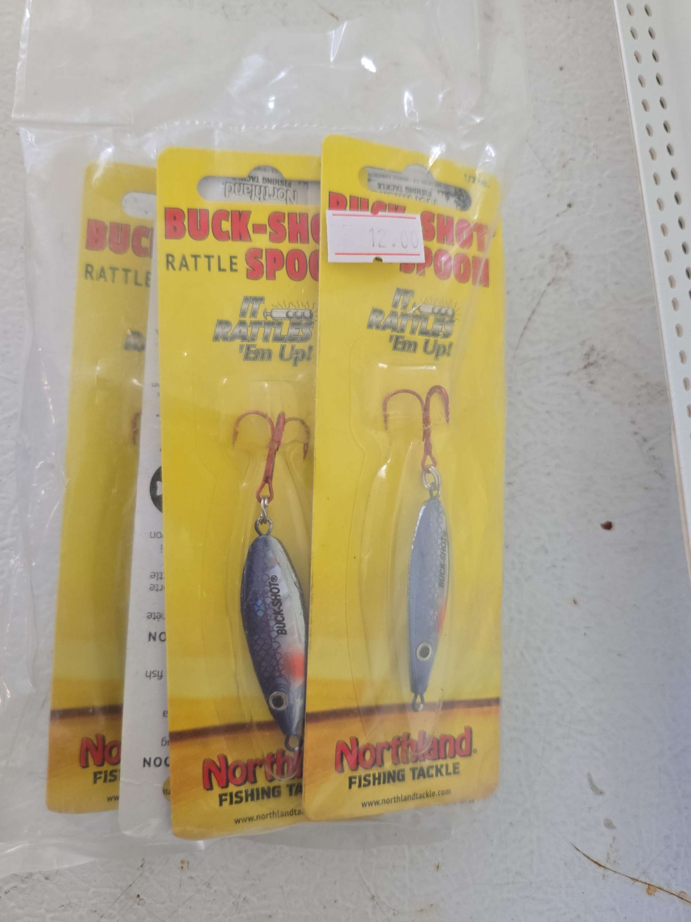 Northland Buckshot Rattle Spoon Silver Shiner  1/2 oz