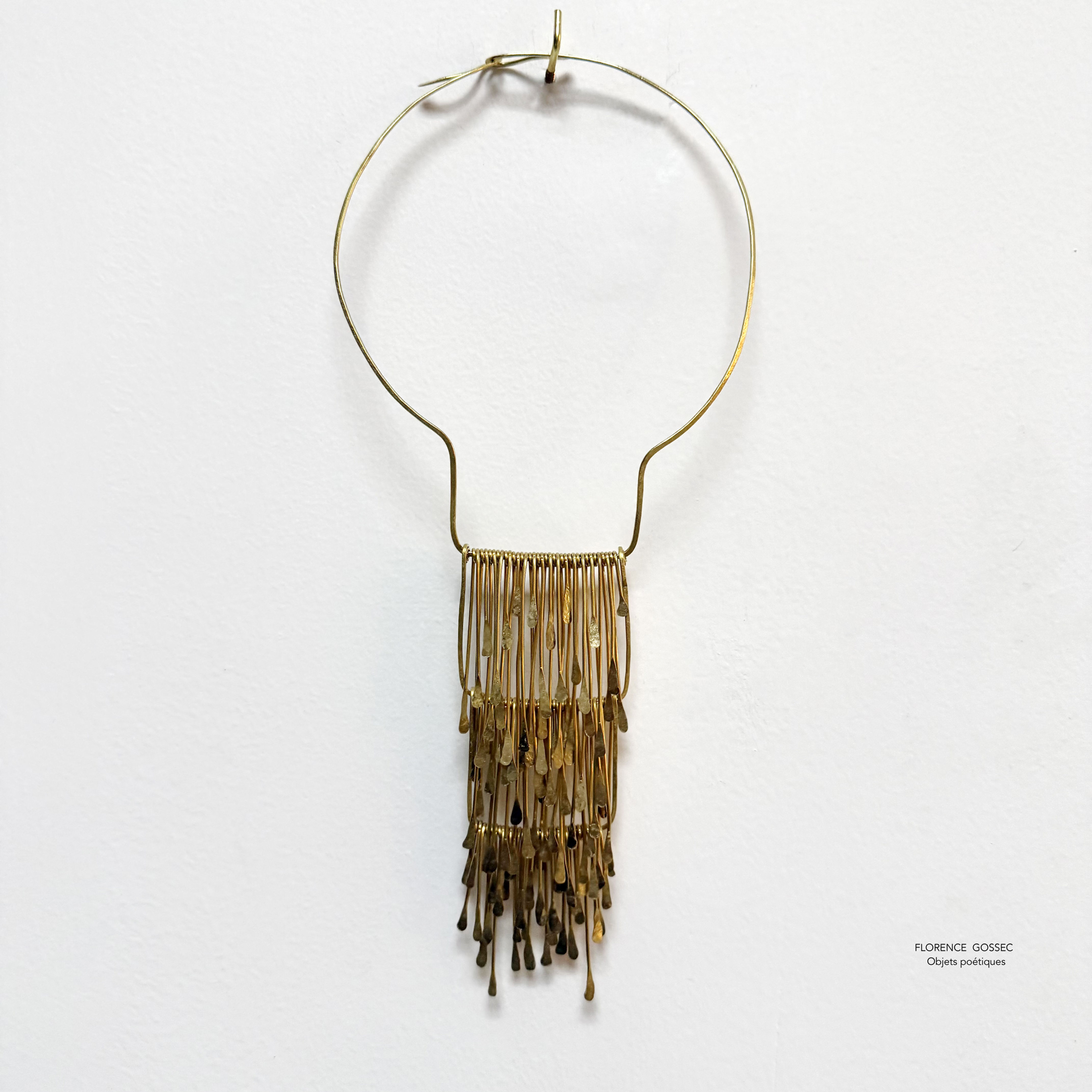 Collier plastron Tiges