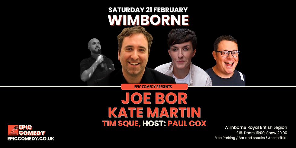 Wimborne Comedy Club - 21 February