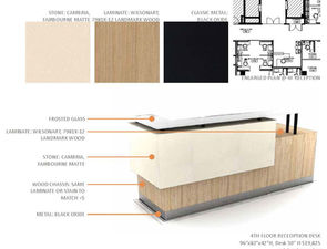 Office reception desk design