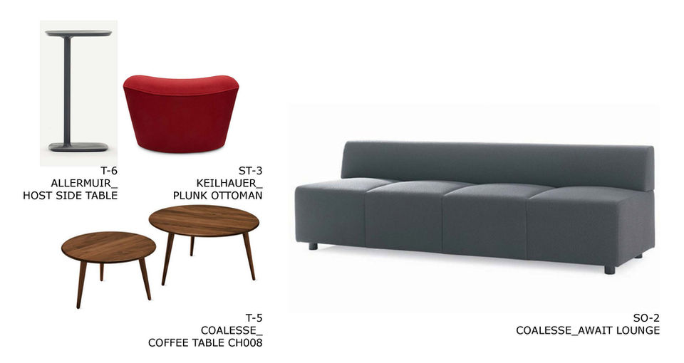 Office huddle area furniture