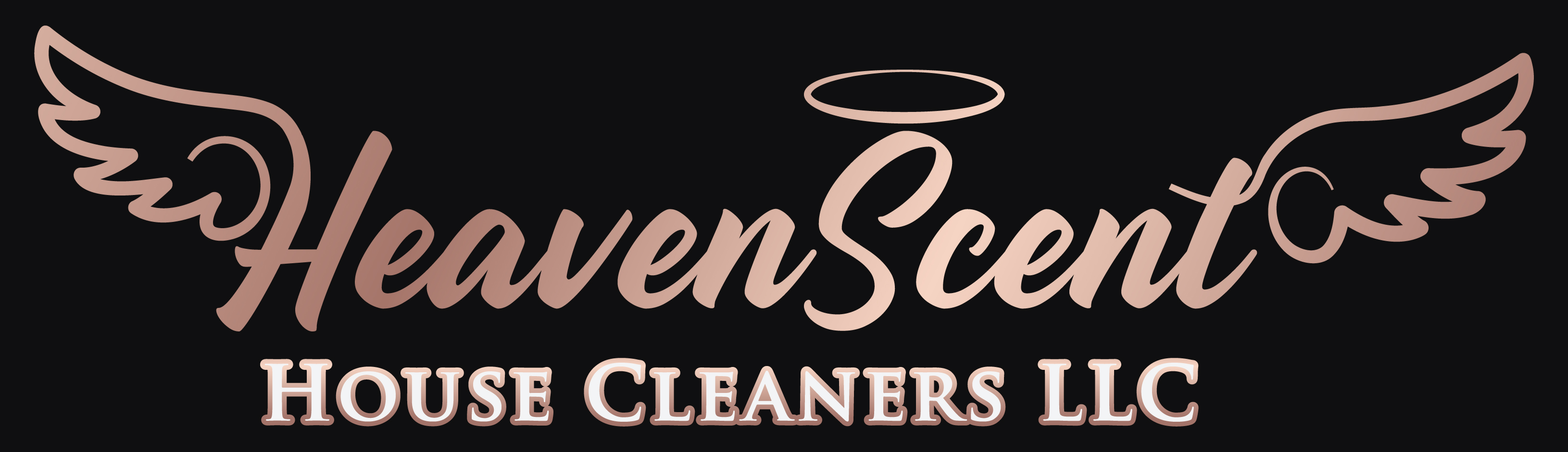 Heaven Scent House Cleaners logo in a minimal elegant style