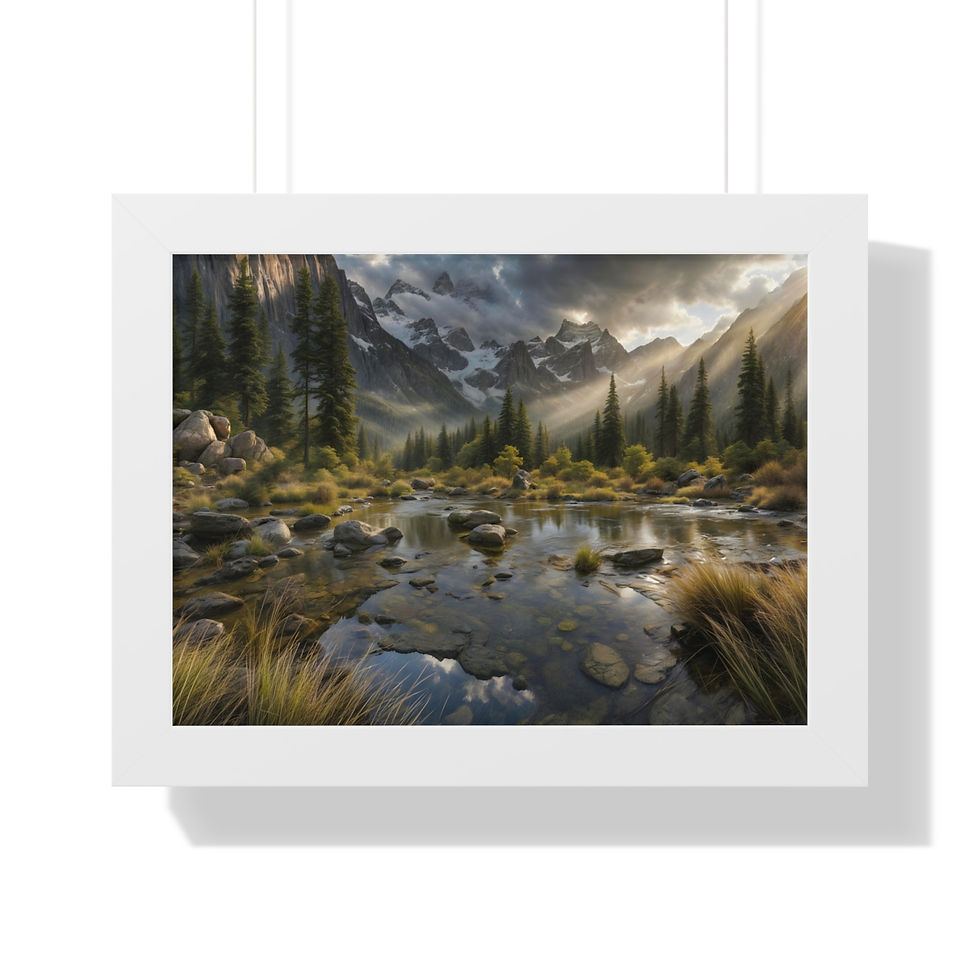 Thumbnail: Aesthetic Nature Framed Horizontal Poster
