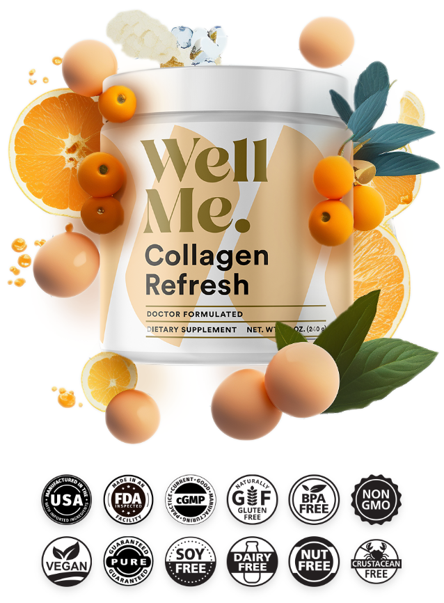 high quality collagen supplement - collagen refresh by wellme