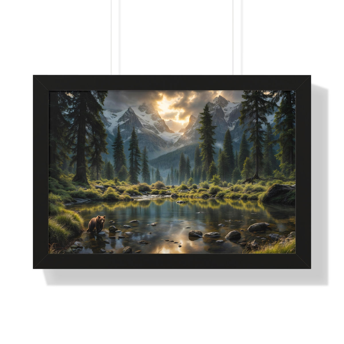 Aesthetic Nature Framed Horizontal Poster