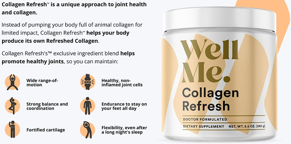 high quality collagen supplement - collagen refresh by wellme