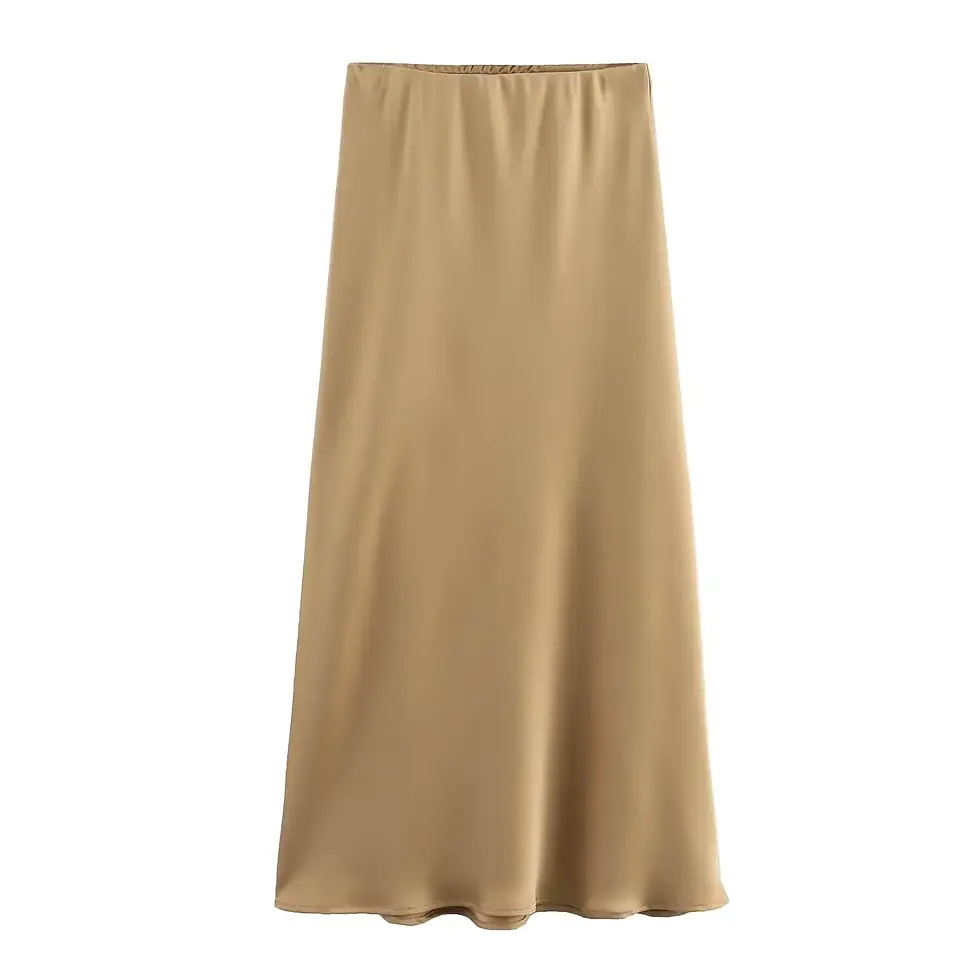 Thumbnail: Midnight Satin Maxi Skirt