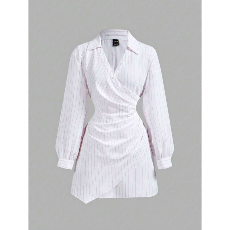 Thumbnail: Riviera Stripe Wrap Mini Dress