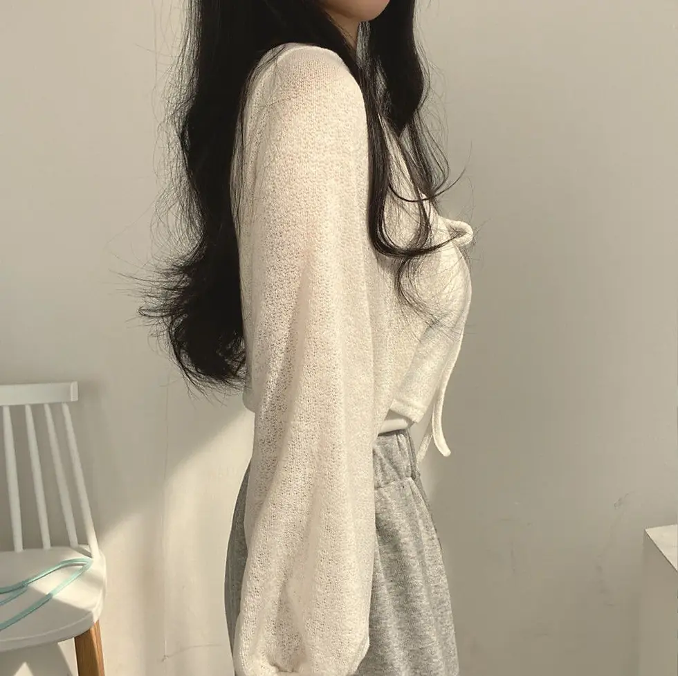 Thumbnail: Ivory Breeze Lace-Up Cardigan