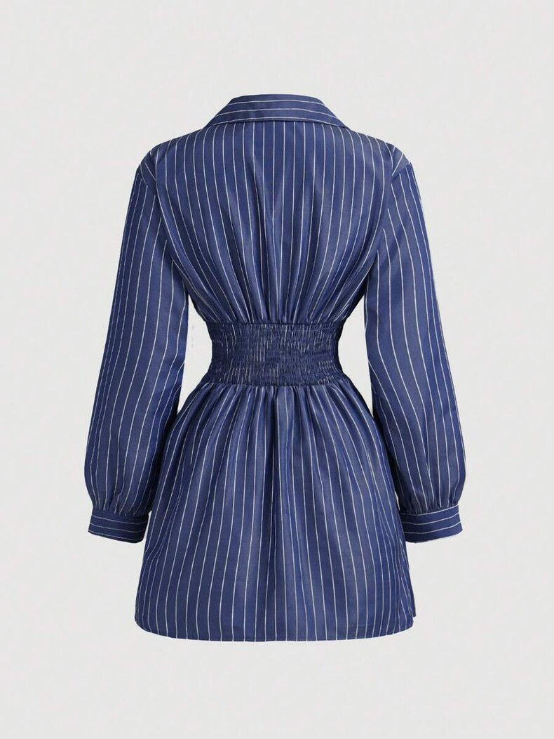 Thumbnail: Riviera Stripe Wrap Mini Dress