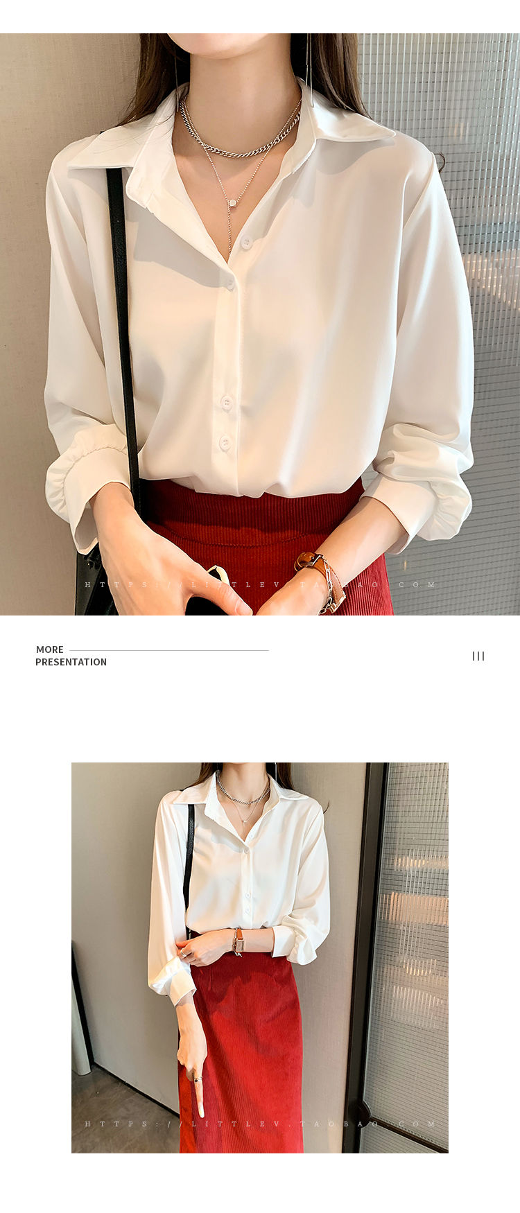 Thumbnail: Lumière Chiffon Blouse