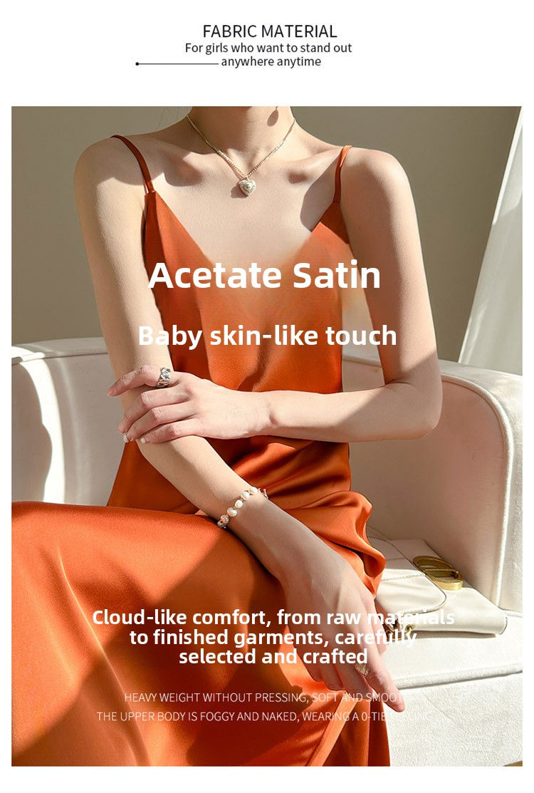 Thumbnail: Silk Satin Wrap Dress