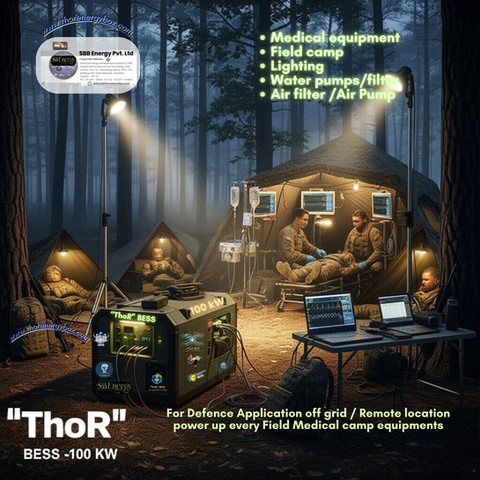 ThoR Energy BoxX powers field medical camp equipment