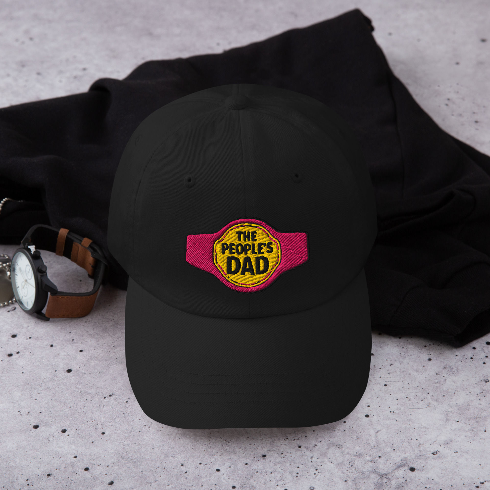 Dad Hat - Pink Logo
