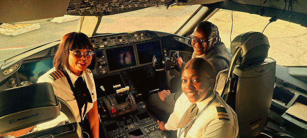 Inside KQ Cockpit . Photo: Self