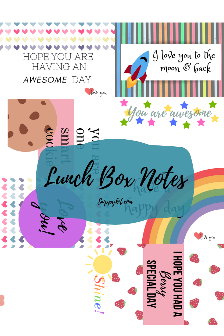 Grab these free lunch box notes for your kids this back-to-school season. Perfect for elementary school kids and tweens too! #printables #lunch #lunchboxnotes