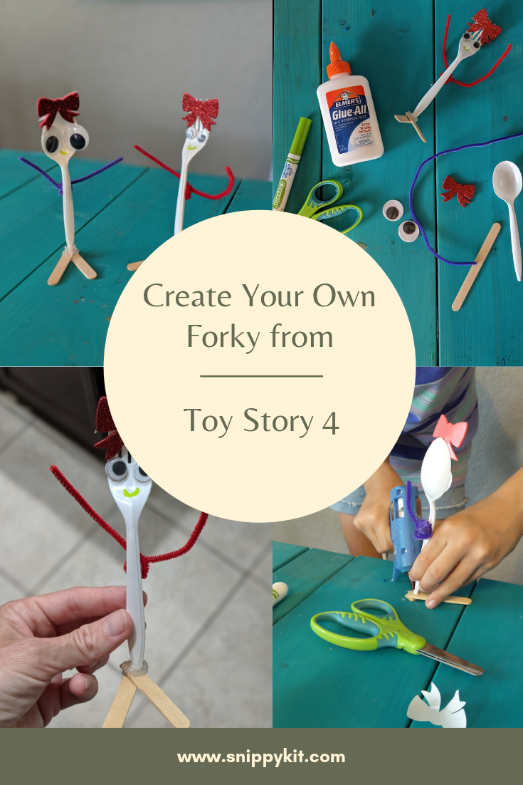 Toy Story 4 has already stolen the hearts of my children. Today, we are going to create our own version of one of our favorite characters, Forky.