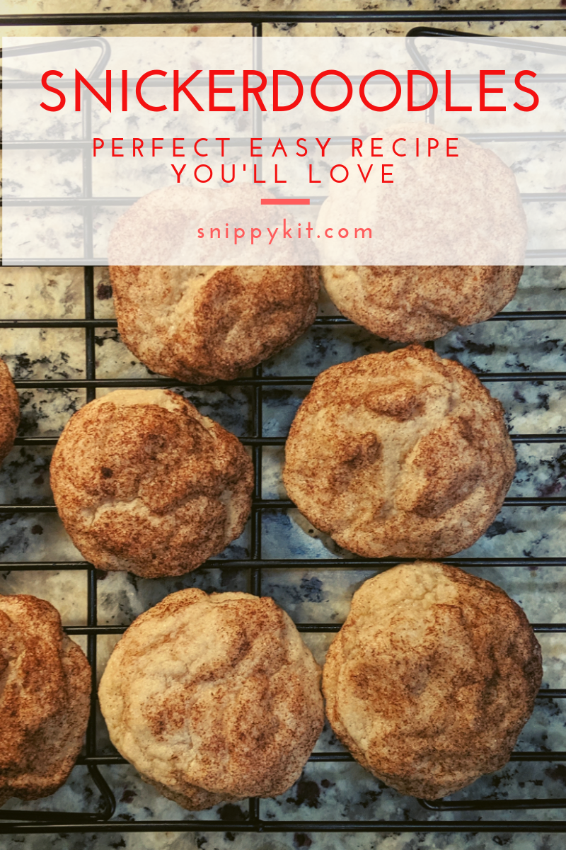 These Classic chewy Snickerdoodles are soft and buttery cookies that are covered in cinnamon and sugar! Such a classic yummy cookie recipe!