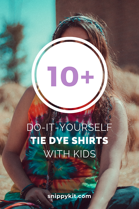 Making tie dye shirts is not as messy as it sounds! Learn how to tie dye with kids + a bunch of great tips, tricks, and tie dye patterns and instructions!