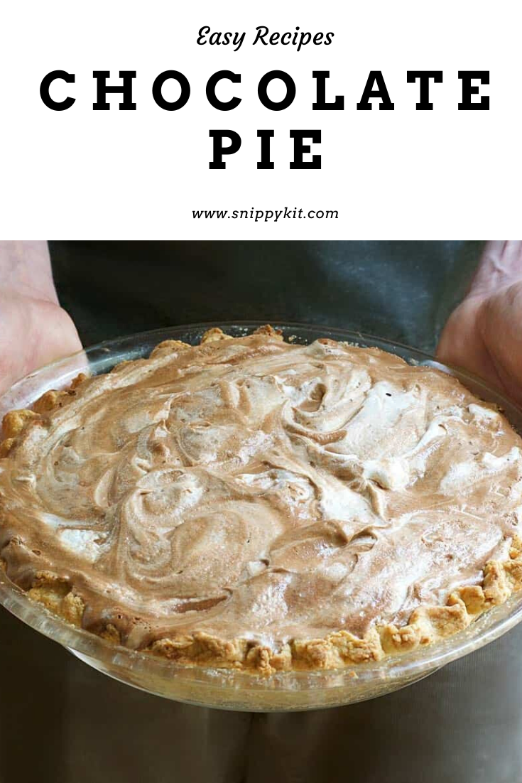This Chocolate Pie is a crowd favorite. Insanely rich chocolate pie that everyone will love! It is super easy to make and delicious to eat.