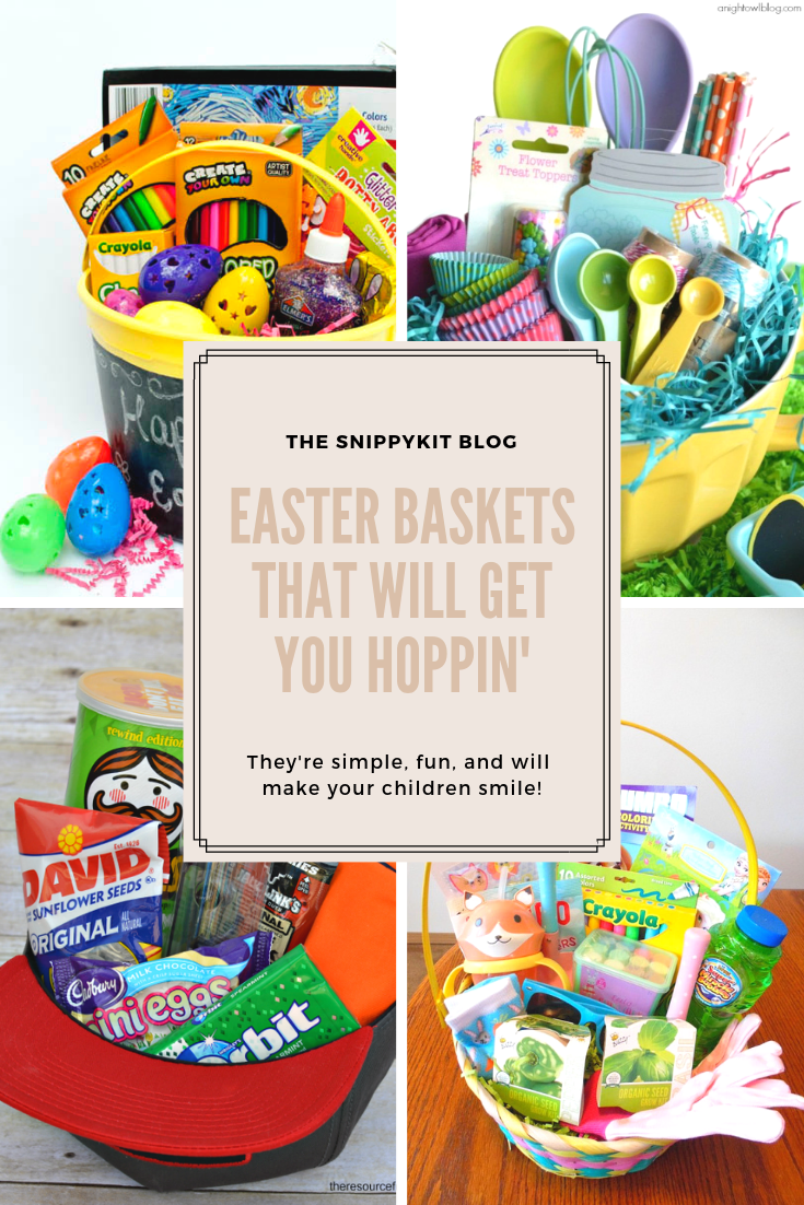 Check out these creative Easter 'basket' ideas for toddlers and teens! They use fun, practical spring gift ideas to create an unforgettable Easter basket!