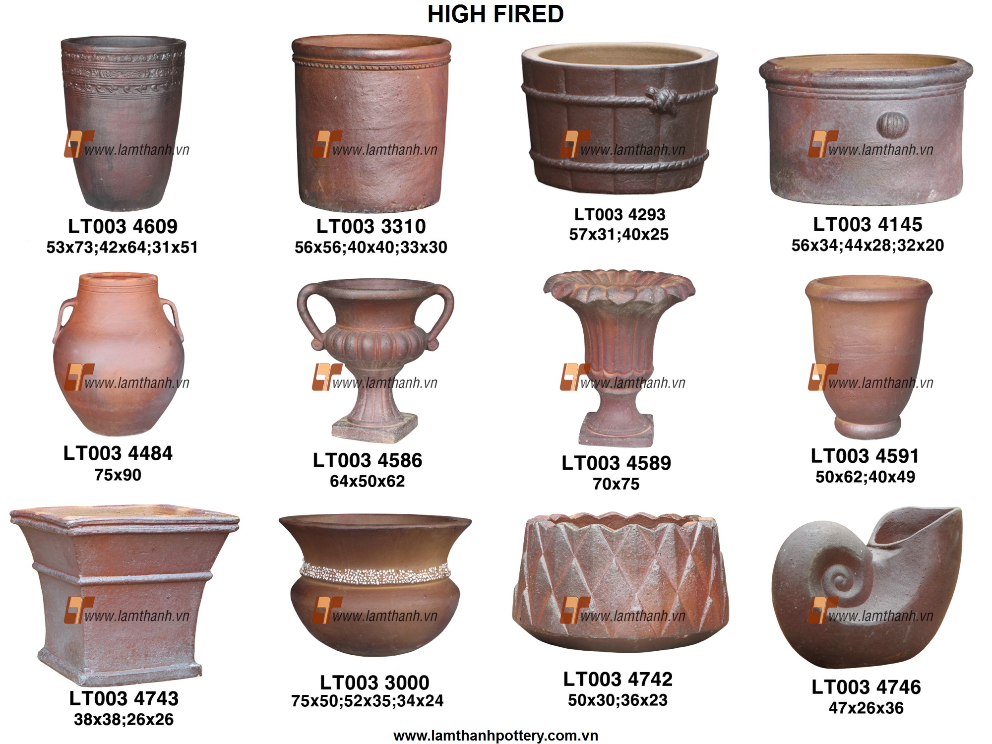 Vietnam Pottery, Vietnam Ceramics, Indoor Pottery Garden Planter Pots