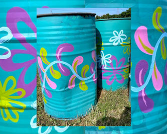 ABI RATOFF, GLASTONBURY BIN PAINTING 2023, BIN PAINTER, COLOURFUL PAINTING, MURAL PAINTING, ART DEPARTMENT, DECOR CREW, FESTIVAL PAINTING, GLASTONBURY FESTIVAL