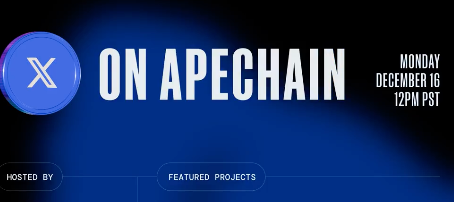 COMING UP: ApeCoin DAO Is Hosting Its First-Ever ON APECHAIN Space Featuring Builders Across the Ecosystem Tomorrow!