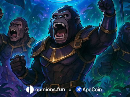 AN $APE FOR YOUR THOUGHTS: Solana dApp Opinions Dot Fun Welcomes ApeCoin To The Ecosystem With Its First Ever $Ape Themed Market!
