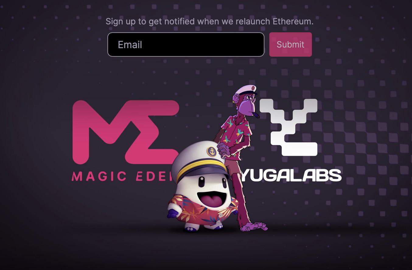 'MORE TO COME' Magic Eden X Yuga Labs' Ethereum Marketplace Is Coming