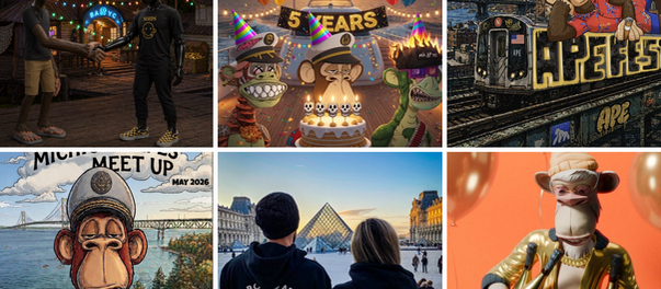 STILL BORED AND BREWING: Bored Ape Yacht Club Members Fill The Timeline With Art, Edits, And More As They Celebrate Five Years Around The Swamp!