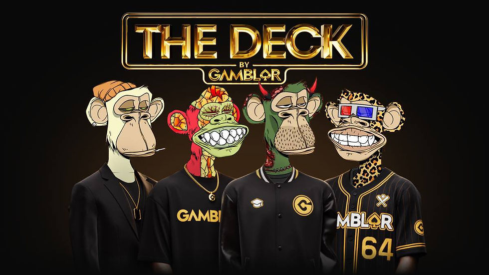 HERE'S THE DEAL: Apes+ Teams Up With Gamblor Casino On Presale For “The Deck” NFTs Packed With Perks, Freeplay, And More!