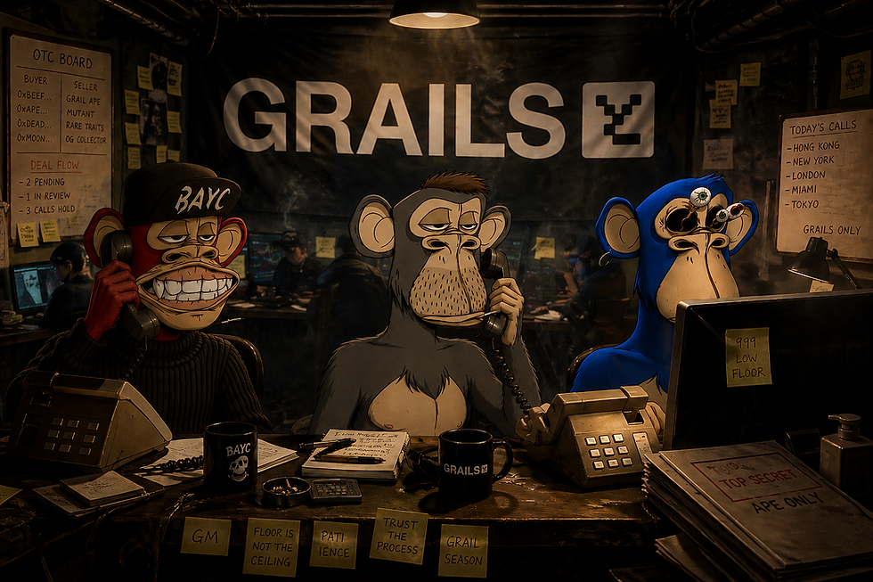 BORED AND BIDDING: Yuga Labs' GrailsOTC Enters The Swamp Market And Will Now Be Bidding On Rare Primates