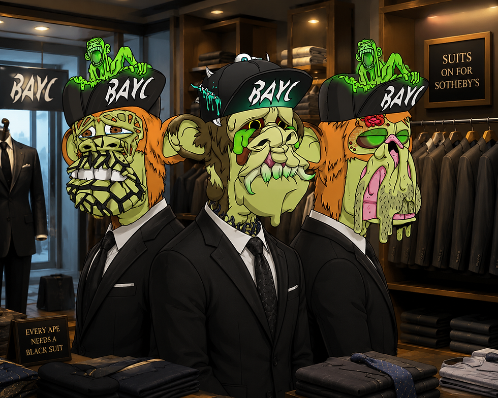 LOOK GOOD, FEEL BORED: BAYC Member BaviBull Adds Three Suited Up Mutant Apes To His Collection!