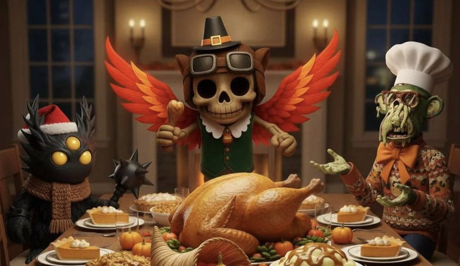 FESTIVE FUN: ABP Is Giving Away 11 NightGlyders To 11 ApeChain Frens Who Share The Best Thanksgiving Photos!