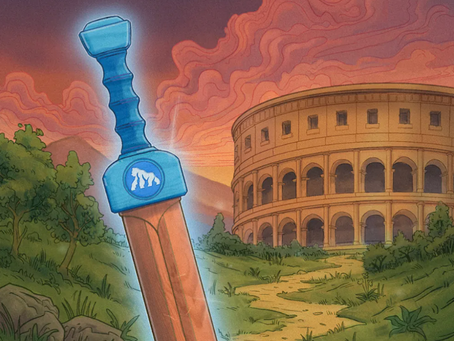 ONE SWORD TO RULE THEM ALL: BAYC Member Merlin Awarded 1/1 Blade For His Victory In The Mintotaurs Coliseum!