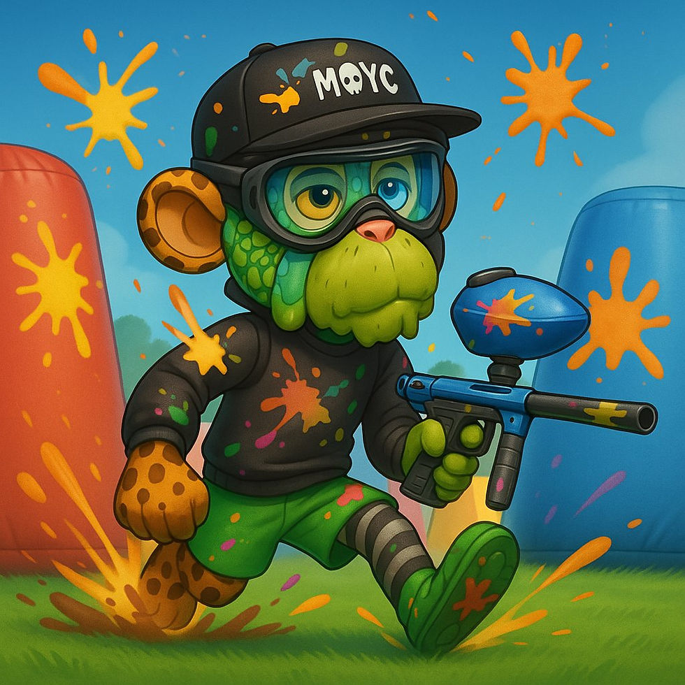 PEW PEW PRIMATES: BAYC Member ApeWhale Is Hosting A 'Boring Paintball' Tourney During ApeFest And You're Invited! 