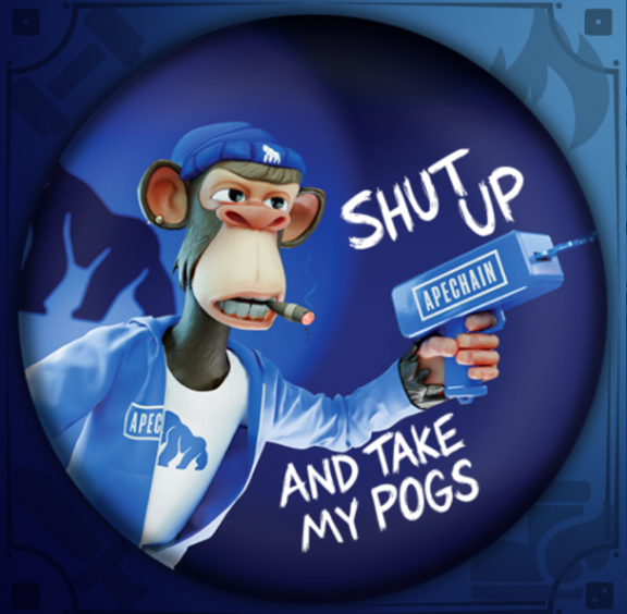 Reward Pogs POG-ABLY NOTHING: Pog Invites Everyone To Mint A Free ApeChain Slammer ...