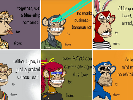 LOVE IS IN THE SWAMP: BAYC Member Bored Ohms Is Melting Hearts In The Web3 World With His BAYC Themed Valentines!