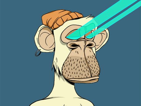 This Blue Beams Eye Bored Ape Sold For 150 Eth or $495,000 USD