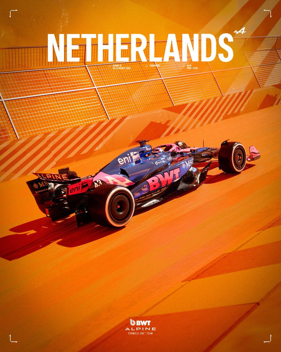 READY. SET. $APE: ApeCoin X BWT Alpine Poster Drops Ahead Of Tomorrow’s Dutch Grand Prix!