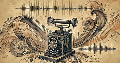 An old-fashioned telephone painting, indicating communication or contact