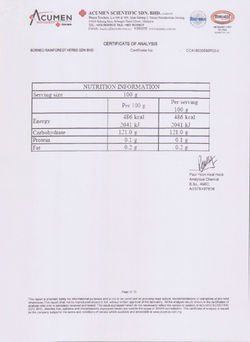 Certificate of Analysis 3