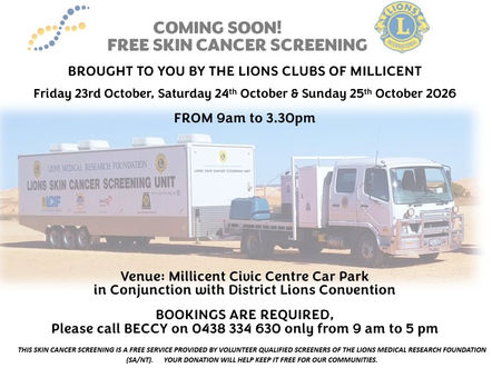 Free skin cancer screening is coming to Millicent!