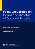 Front cover of the Focus Groups Report: Deans and Directors of Doctoral Schools