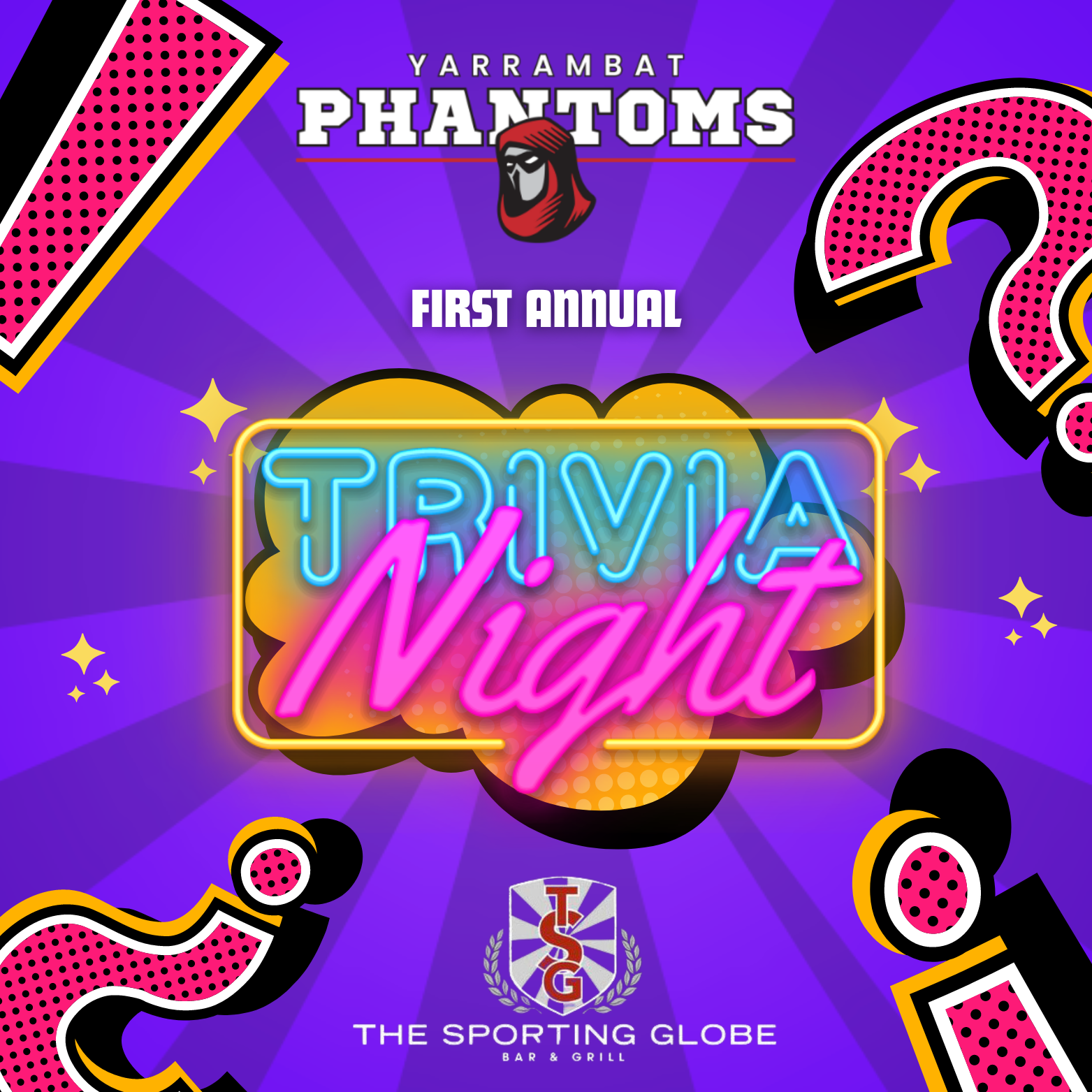 Yarrambat Phantoms 2024 Trivia Night!